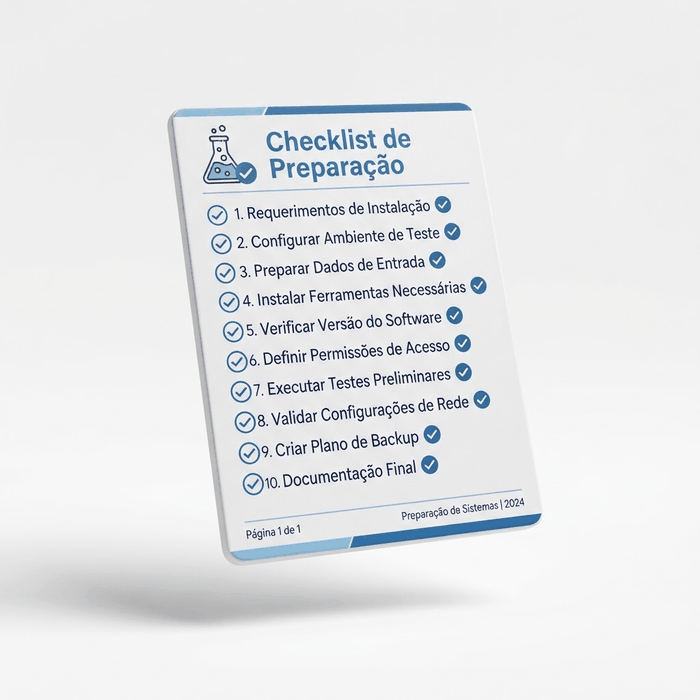 Checklist de Preparação